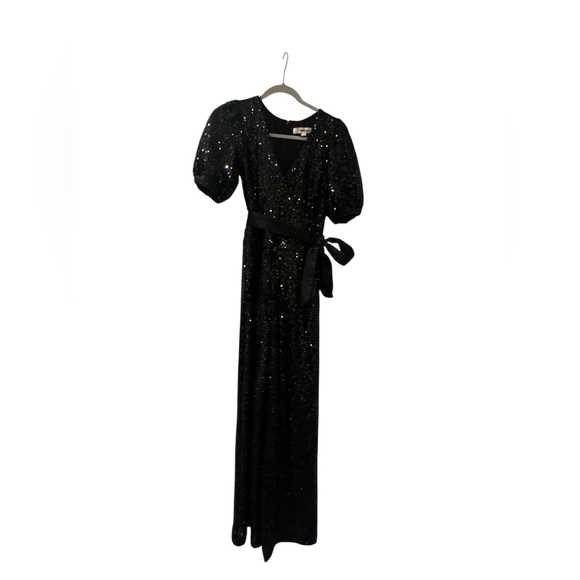 LOFT Black Sequin Jumpsuit - Picture 6 of 7